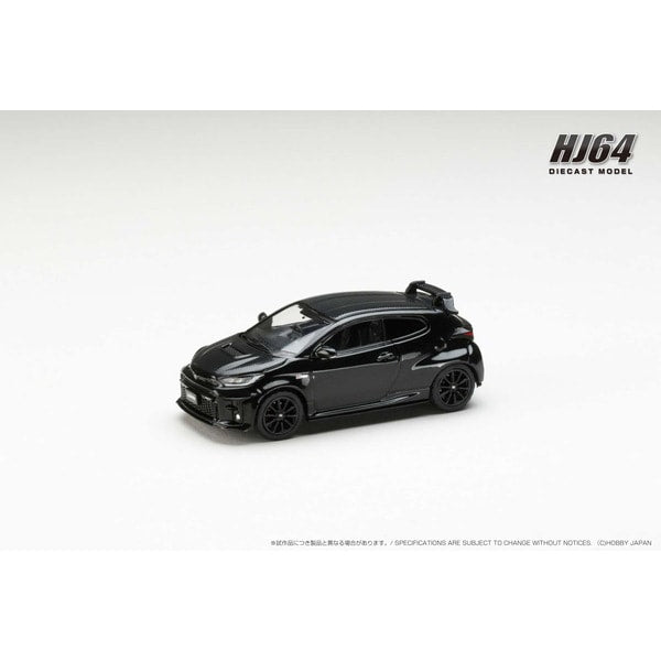 Reserva Hobby JAPAN HJ643024CBK 1/64 Toyota GRMN YARIS Paquete de circuito Precious Black Pearl Diecast