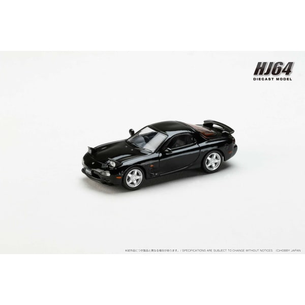 Chargez l&#39;image dans la visionneuse de la galerie, Hobby japon HJ644007ABK 1/64 Amfini RX-7 FD3S TYPE RS noir brillant moulé sous pression
