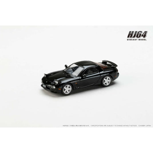 Hobby Japón HJ644007ABK 1/64 Amfini RX-7 FD3S TYPE RS negro brillante fundido a presión