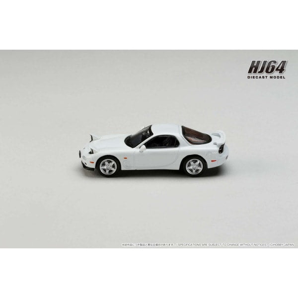 Laden Sie das Bild in Galerie -Viewer, Hobby JAPAN HJ644007AW 1/64 Amfini RX-7 FD3S TYPE RS Pure White Diecast
