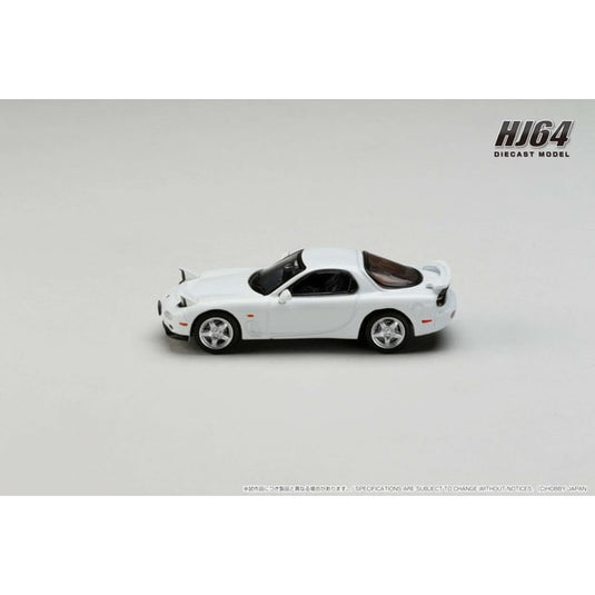 Hobby JAPÓN HJ644007AW 1/64 Amfini RX-7 FD3S TIPO RS Blanco puro Diecast