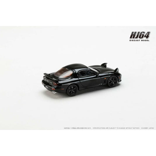 Hobby JAPON HJ644007BBK 1/64 Mazda RX-7 FD3S TYPE RS-R/moteur rotatif 30e anniversaire limité noir brillant moulé sous pression