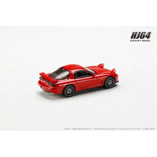 Hobby JAPAN HJ644007CR 1/64 Amfini RX-7 FD3S TYPE RS Custom Version Vintage Red Diecast