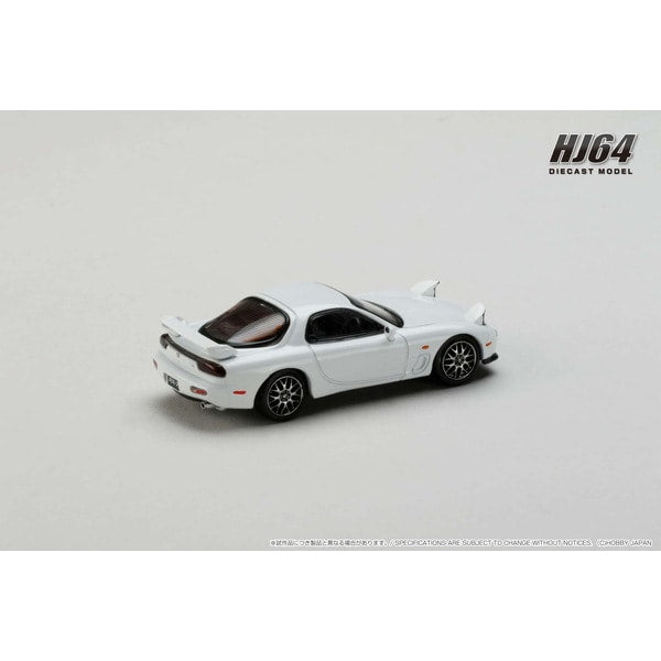 Cargue la imagen en el visor de la galería, Hobby JAPAN HJ644007CW 1/64 Amfini RX-7 FD3S TYPE RS versión personalizada blanco puro Diecast
