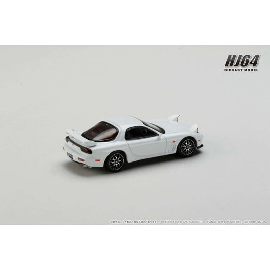 Hobby JAPAN HJ644007CW 1/64 Amfini RX-7 FD3S TYPE RS versión personalizada blanco puro Diecast