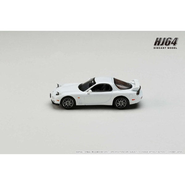 Laden Sie das Bild in Galerie -Viewer, Hobby JAPAN HJ644007CW 1/64 Amfini RX-7 FD3S TYPE RS Custom Version Pure White Diecast
