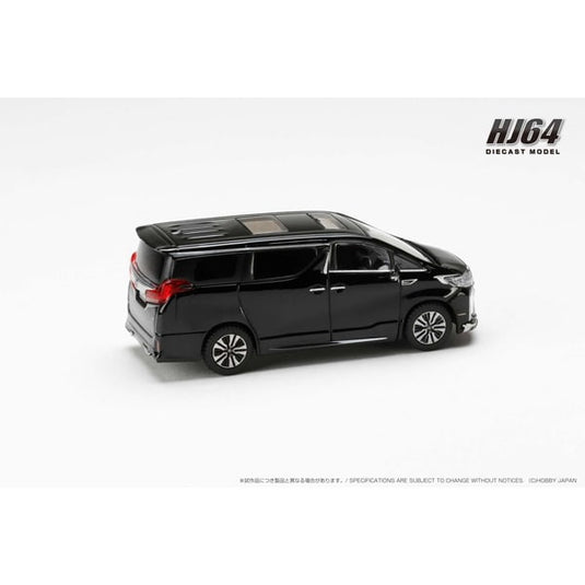 Reserva Hobby JAPAN HJ644012ABK 1/64 Toyota Alphard versión personalizada con techo corredizo negro fundido a presión