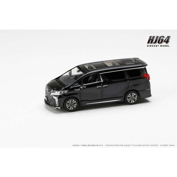 Load image into Gallery viewer, Pre-order Hobby JAPAN HJ644012AMBK 1/64 Toyota Alphard Custom Version with Sunroof Sparkling Black Pearl Crystal Shine [Die
