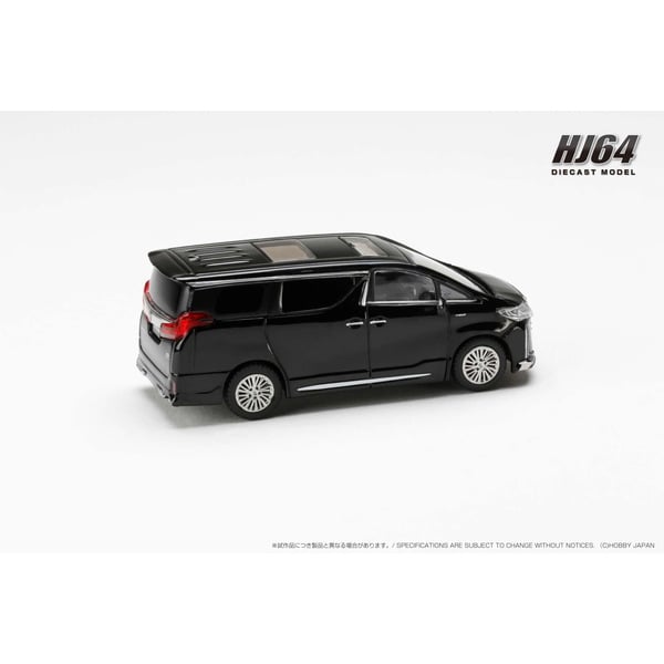 Chargez l&#39;image dans la visionneuse de la galerie, Pré-commande Hobby JAPAN HJ644012BBK 1/64 Toyota Alphard Hybrid Version personnalisée avec toit ouvrant noir moulé sous pression
