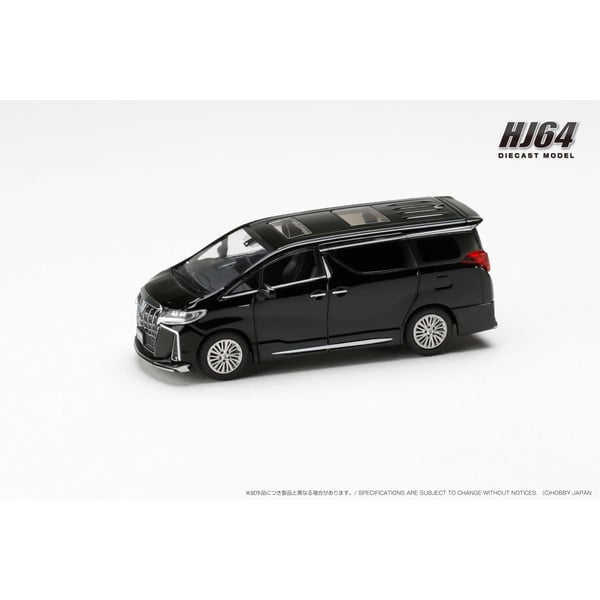 Chargez l&#39;image dans la visionneuse de la galerie, Pré-commande Hobby JAPAN HJ644012BBK 1/64 Toyota Alphard Hybrid Version personnalisée avec toit ouvrant noir moulé sous pression
