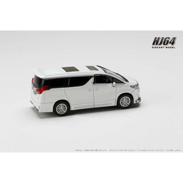 Load image into Gallery viewer, Pre-order Hobby JAPAN HJ644012BW 1/64 Toyota Alphard Hybrid Custom Version with Sunroof White Pearl Crystal Shine Diecast
