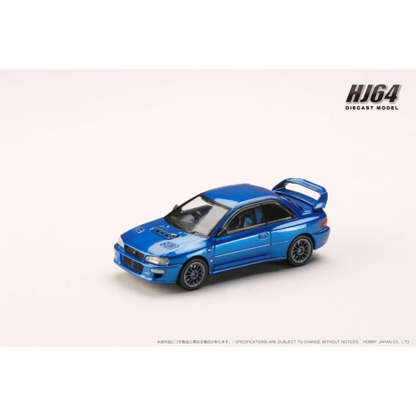 Chargez l&#39;image dans la visionneuse de la galerie, Hobby japon HJ644041ABL 1/64 Subaru Impreza 22B Sti Version GC8 modifiée/Euro Version personnalisée Sonic Blue Mica moulé sous pression
