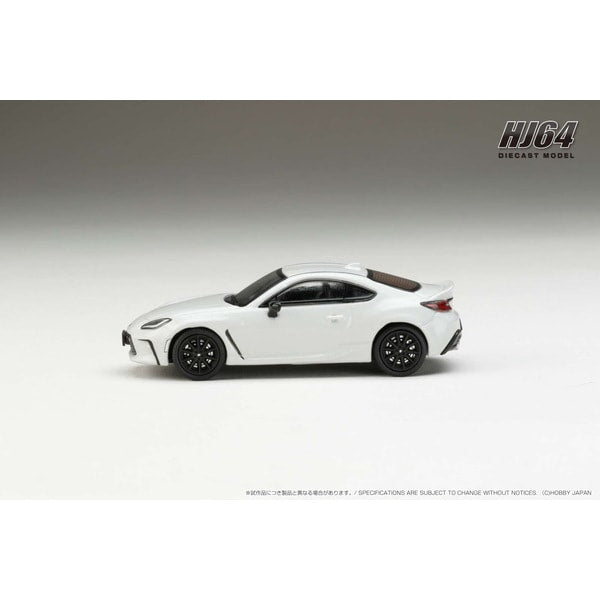 Laden Sie das Bild in Galerie -Viewer, Hobby JAPAN HJ644048W 1/64 Toyota GR86 RZ Genuine Option Rear Spoiler Crystal White Pearl Diecast
