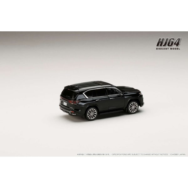 Laden Sie das Bild in Galerie -Viewer, Pre-order Hobby JAPAN HJ644061BK 1/64 Lexus LX600 F Sport Black Diecast
