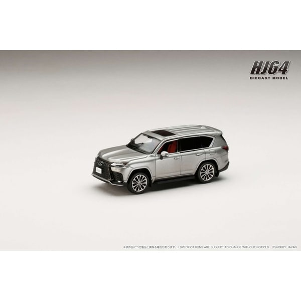 Load image into Gallery viewer, Pre-order Hobby JAPAN HJ644061T 1/64 Lexus LX600 F Sport Sonic Titanium Diecast
