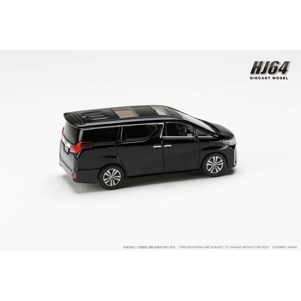 Laden Sie das Bild in Galerie -Viewer, Pre-order Hobby JAPAN HJ645012ABK 1/64 Toyota Alphard H30W with Sunroof Black Diecast
