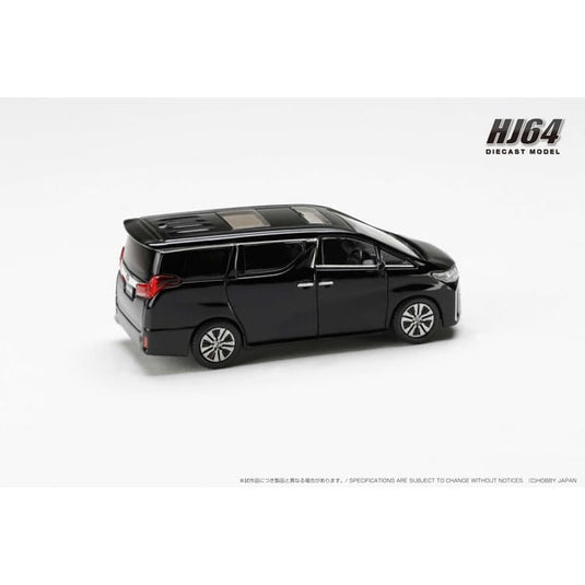 Reserva Hobby JAPAN HJ645012ABK 1/64 Toyota Alphard H30W con techo corredizo negro fundido a presión