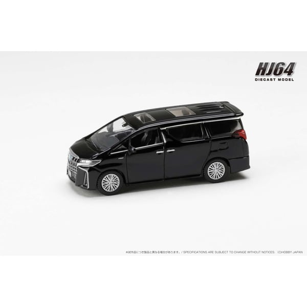 Load image into Gallery viewer, Pre-order Hobby JAPAN HJ645012BBK 1/64 Toyota Alphard Hybrid H30W with Sunroof Black  Diecast
