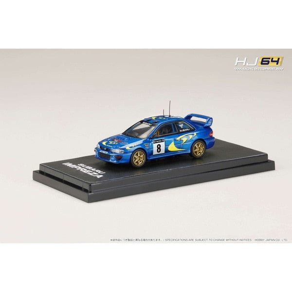 Cargue la imagen en el visor de la galería, Hobby Japón HJR642041F 1/64 Subaru Impreza WRC 1997 #8 RAC Rally Diecast
