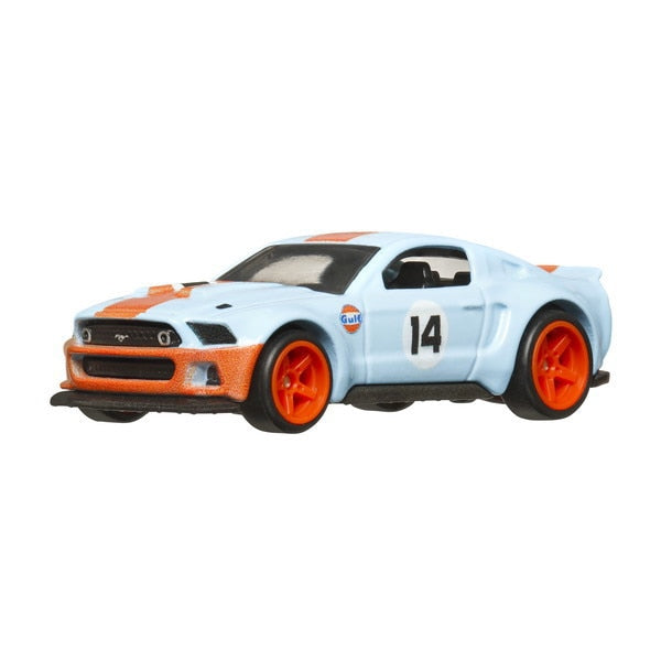 Load image into Gallery viewer, Mattel HKF58 Hot Wheels Premium 2-Pack with 1969 Ford Mustang BOSS 302 &amp; 2014 Custom Mustang Die-Cast
