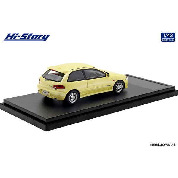 Laden Sie das Bild in Galerie -Viewer, Hi-Story HS429YE 1/43 Mitsubishi Mirage CYBORG-R 1992 Champagne Yellow
