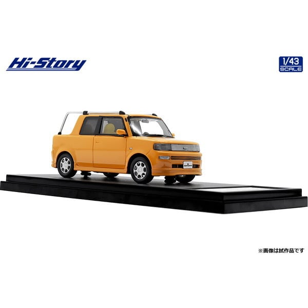 Cargue la imagen en el visor de la galería, Hi-Story HS430YE 1/43 Toyota bB Open Deck 2001 Amarillo
