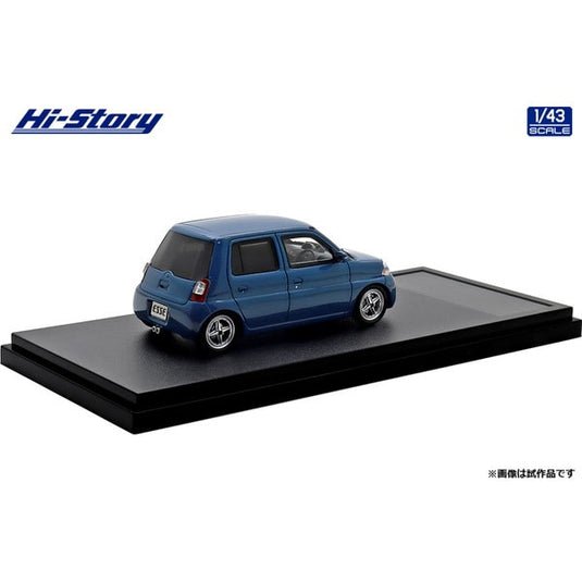 Hi-Story HS431BL 1/43 Daihatsu Esse ECO Low Down Custom 2006 Sea Blue