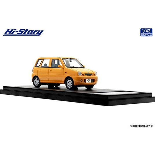 Hi-Story HS432YE 1/43 Subaru Pleo Nicot 2002 Mandarin Yellow