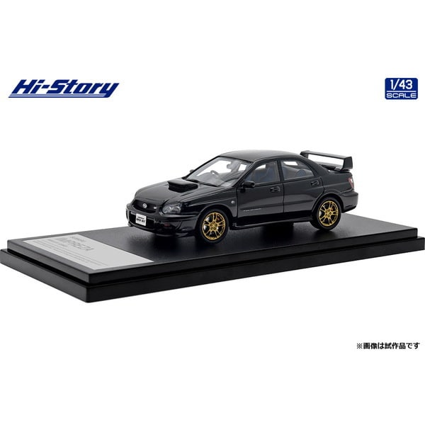 Hi-Story HS433BK 1/43 Subaru Impreza WRX STi 2002 Black Topaz Mica