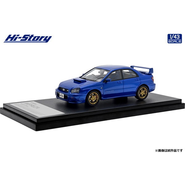 Load image into Gallery viewer, Hi-Story HS433BL 1/43 Subaru Impreza WRX STi 2002 WR Blue Mica
