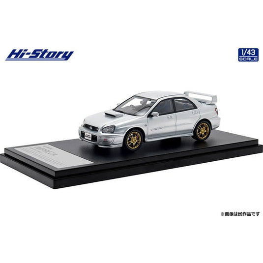 Hi-Story HS433SL 1/43 Subaru Impreza WRX STi 2002 Premium Silver Metallic