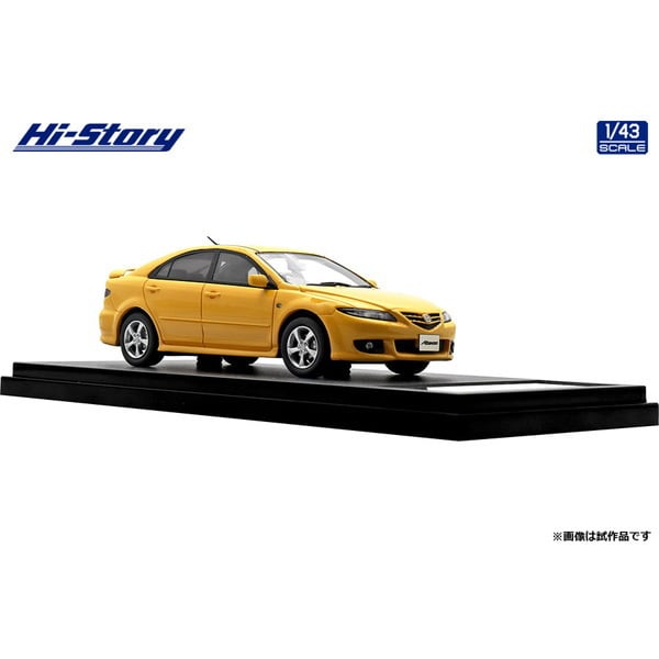 Laden Sie das Bild in Galerie -Viewer, Hi-Story HS436YE 1/43 Mazda Atenza Sport 23S 2002 Canary Yellow Mica
