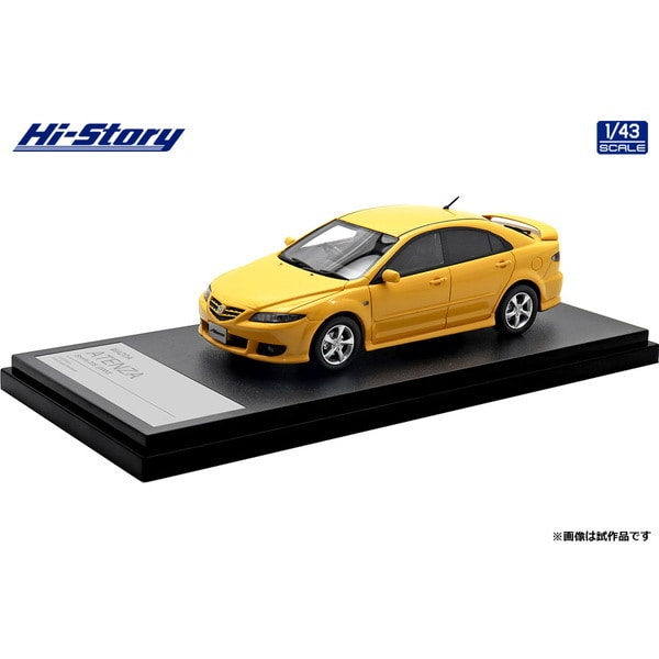 Load image into Gallery viewer, Hi-Story HS436YE 1/43 Mazda Atenza Sport 23S 2002 Canary Yellow Mica
