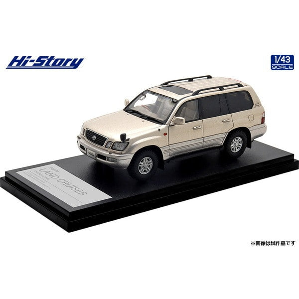 Laden Sie das Bild in Galerie -Viewer, Hi-Story HS439BG 1/43 Toyota Land Cruiser Cygnus 2001 Beige Metallic
