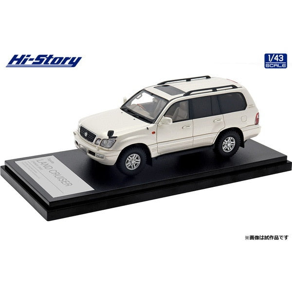 Laden Sie das Bild in Galerie -Viewer, Hi-Story HS439WH 1/43 Toyota Land Cruiser Cygnus 2001 White Pearl Mica
