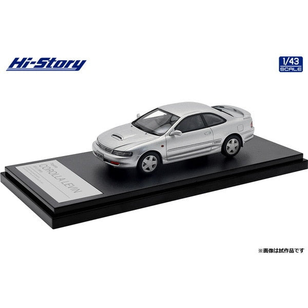 Carica immagine in Galleria Viewer, Hi-Story HS440SL 1/43 Toyota Corolla Levin GT-Z 1991 Silver Mica Metallic
