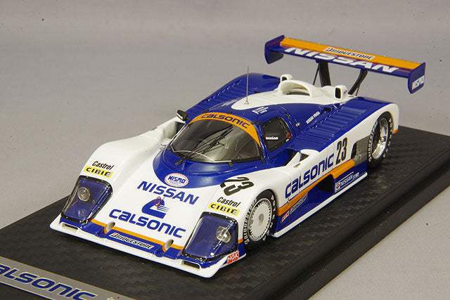 Cargue la imagen en el visor de la galería, modelo de encendido 1/43 Calsonic Nissan R88C 1988 WEC EN JAPÓN 9no Lugar #23 Kazuyoshi Hoshino/Kenji Takahashi/A.GriceIG1198
