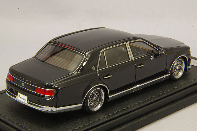 Cargue la imagen en el visor de la galería, Modelo de encendido 1/43 Toyota Century (UWG60) Negro con ruedas BBS RS de 19 pulgadas IG1728
