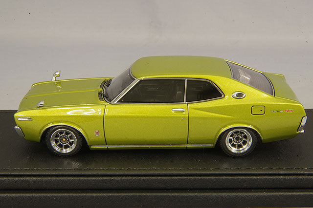 Chargez l&#39;image dans la visionneuse de la galerie, modèle d&#39;allumage 1/43 Nissan Laurel 2000SGX C130 Vert avec roues Hayashi Street 14 poucesIG1907
