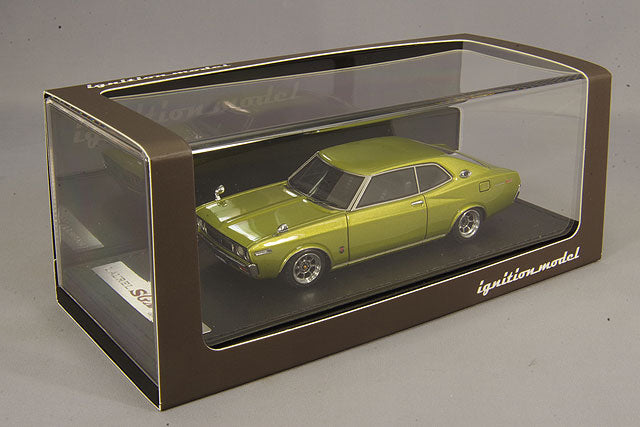 Cargue la imagen en el visor de la galería, Modelo de encendido 1/43 Nissan Laurel 2000SGX C130 Verde con ruedas Hayashi Street de 14 pulgadas IG1907
