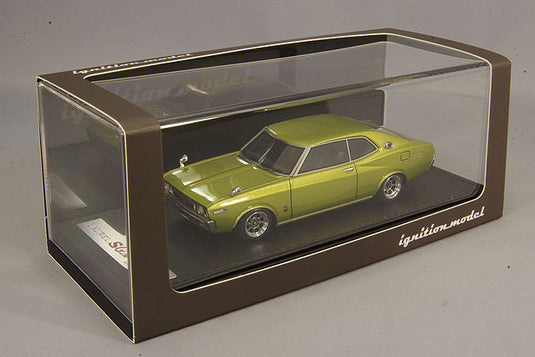 modèle d'allumage 1/43 Nissan Laurel 2000SGX C130 Vert avec roues Hayashi Street 14 poucesIG1907