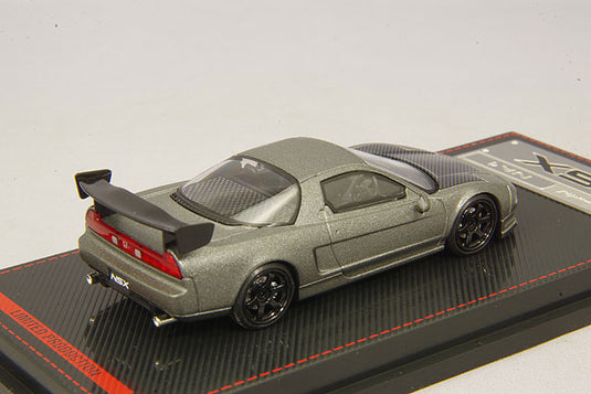 modèle d'allumage 1/64 Honda NSX (NA1) Gris Titane avec Roues TE37 18 pouces (Noir)IG1946