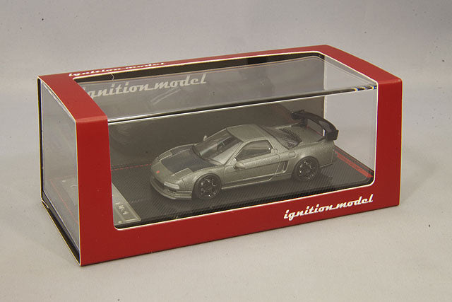 Cargue la imagen en el visor de la galería, modelo de encendido 1/64 Honda NSX (NA1) Gris Titanio con Ruedas TE37 de 18 pulgadas (Negro) IG1946
