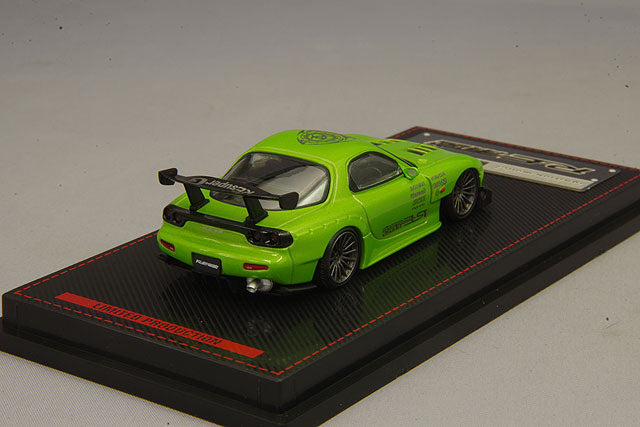 Chargez l&#39;image dans la visionneuse de la galerie, Allumage modèle 1/64 Mazda RX-7 (FD3S) RE Amemiya Green MetallicIG1947
