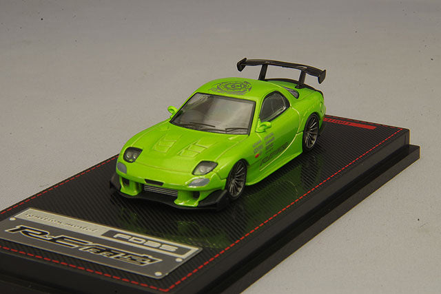 Chargez l&#39;image dans la visionneuse de la galerie, Allumage modèle 1/64 Mazda RX-7 (FD3S) RE Amemiya Green MetallicIG1947
