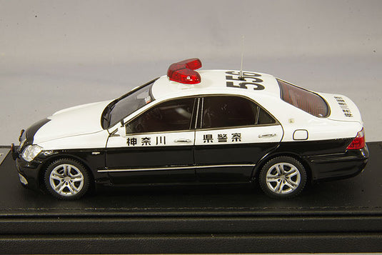 modèle d'allumage 1/43 Toyota Crown (GRS180) Police préfectorale de Kanagawa Équipe de police de la circulation routière 556 avec roues d'origine de 16 pouces (enjoliveurs : argent) IG2097