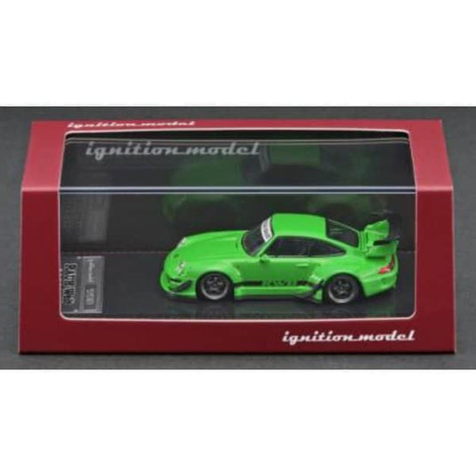 Modelo de encendido IG2149 1/64 RWB 993 Verde Metálico [Mini Coche Diecast]