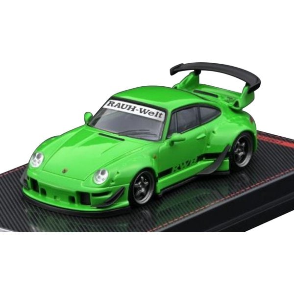 Modèle d'allumage IG2149 1/64 RWB 993 vert métallisé [Mini voiture moulée sous pression]