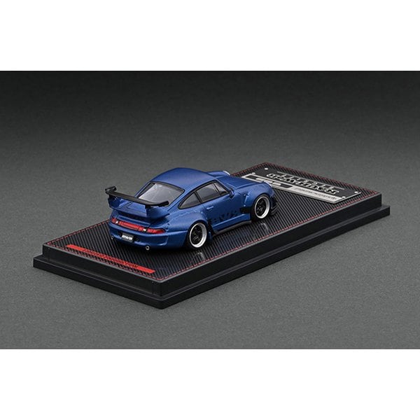 Cargue la imagen en el visor de la galería, Modelo de encendido IG2150 1/64 RWB 993 Azul Mate Metálico [Mini Coche Diecast]
