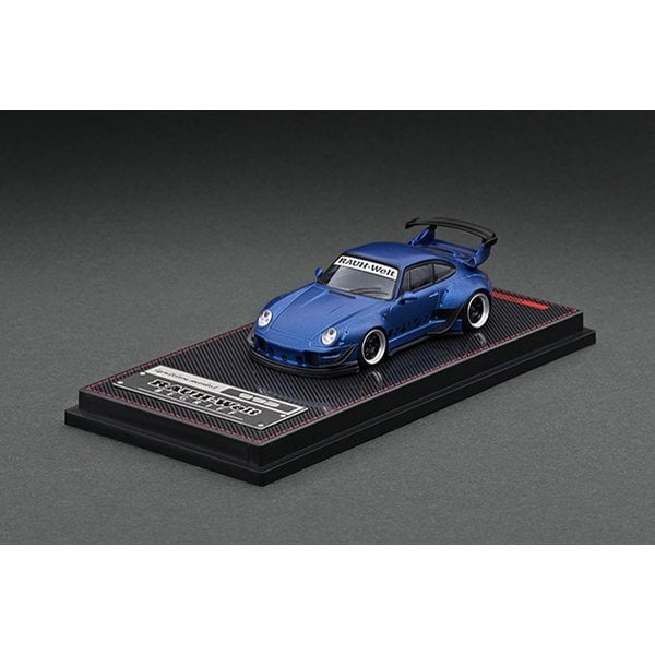 Modelo de encendido IG2150 1/64 RWB 993 Azul Mate Metálico [Mini Coche Diecast]